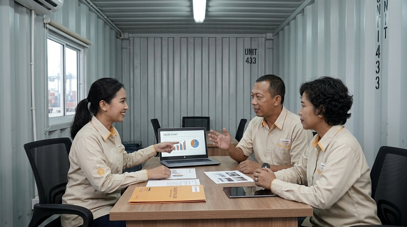 Tim pemasaran PT Niaga Nusa Abadi